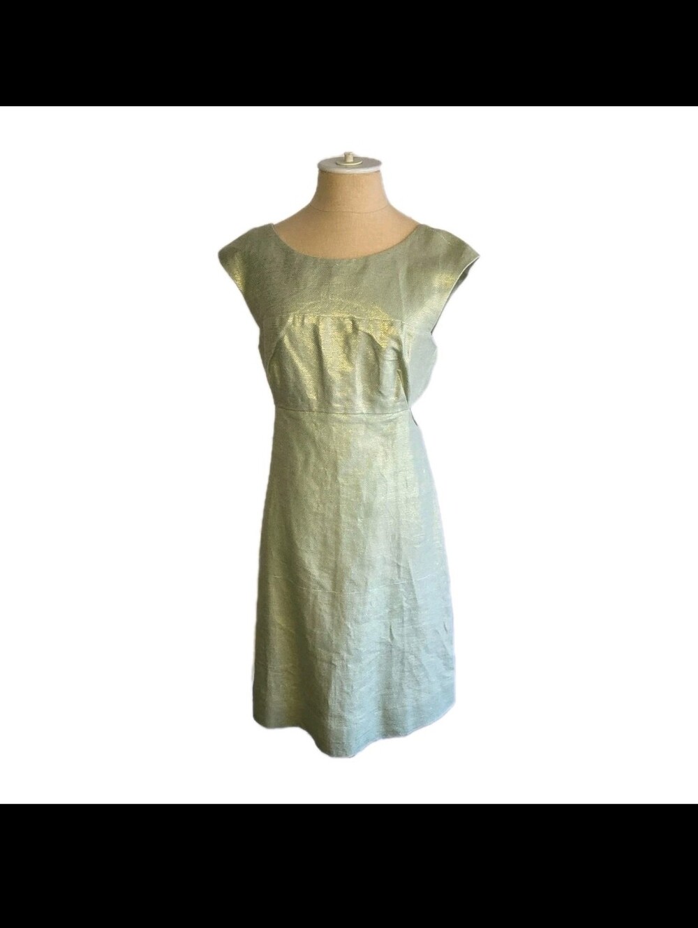 Anthropologie Maeve Dress mint Green with side cutouts size 6 Party Sparkle